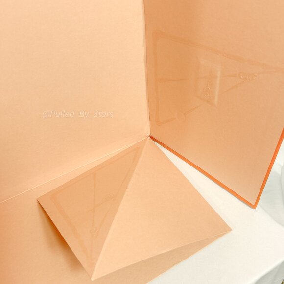 LOUIS VUITTON Large Orange Foldover Magnetic Gift Box w/ Handle (17" x 23" x 9") - Picture 15 of 16